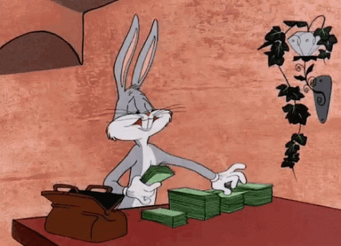 Bugs Bunny Money Gif
